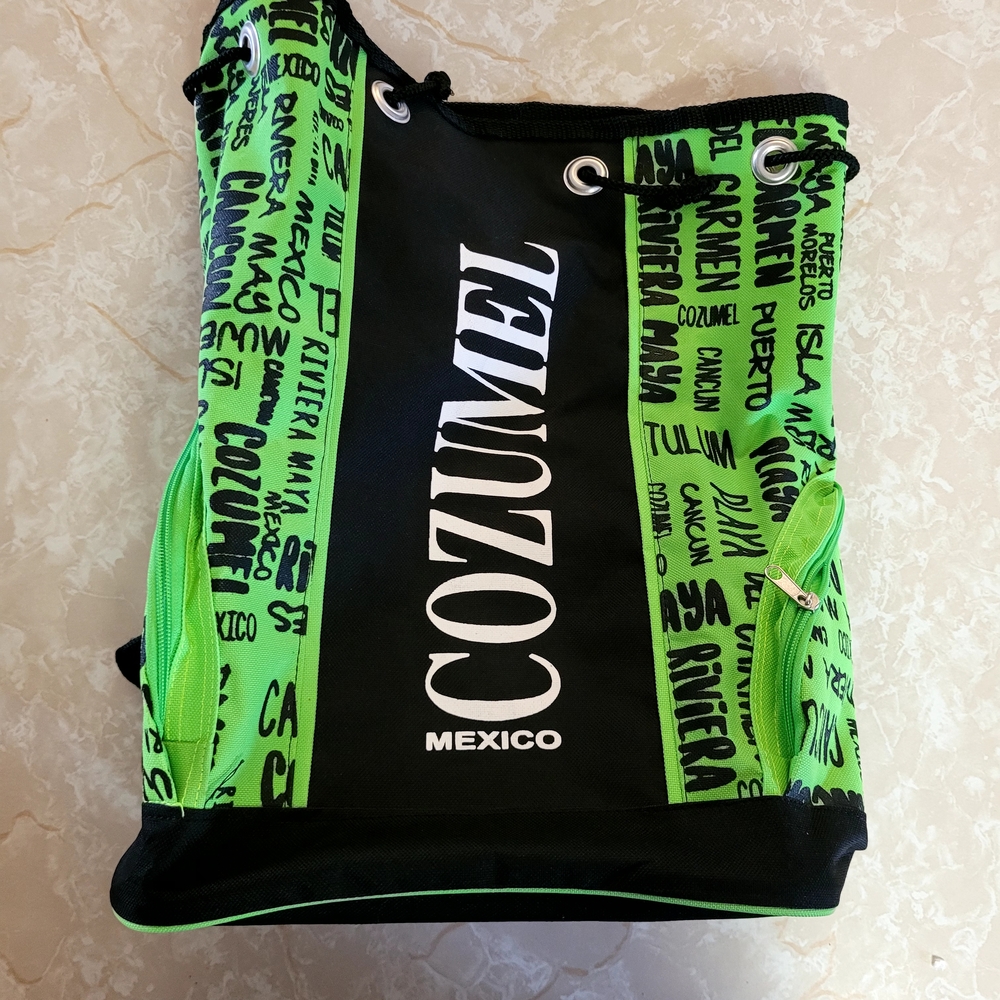 Black and Green Woman's Bag